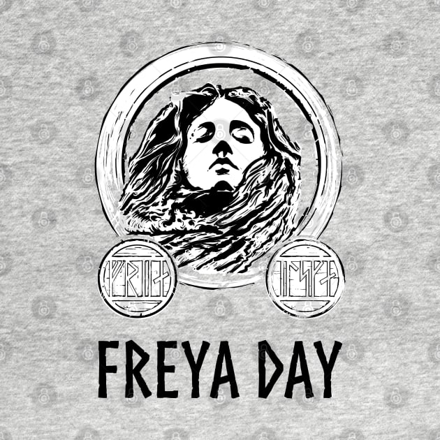 Medieval Norse Mythology Goddess Keep Calm And Praise Freyja by Styr Designs